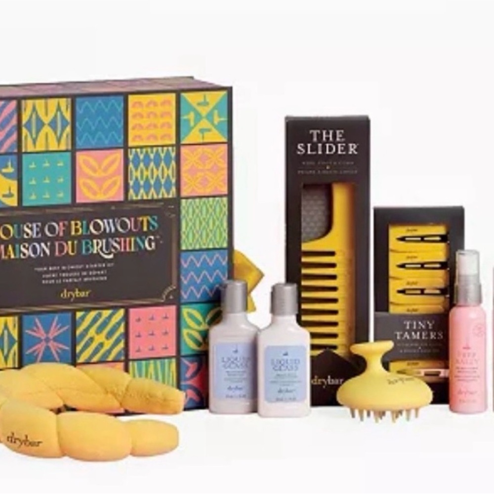 Drybar Hair Accessories Set - Yellow and Pink